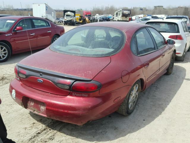 1FAFP52S6WG150377 - 1998 FORD TAURUS LX RED photo 4