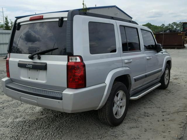1J8HH48K57C518681 - 2007 JEEP COMMANDER SILVER photo 4