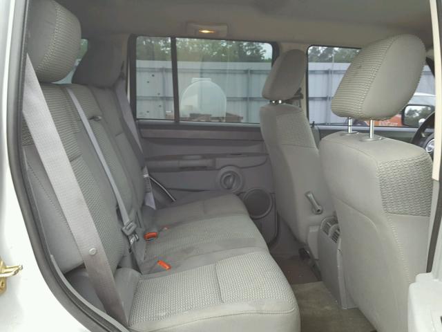 1J8HH48K57C518681 - 2007 JEEP COMMANDER SILVER photo 6