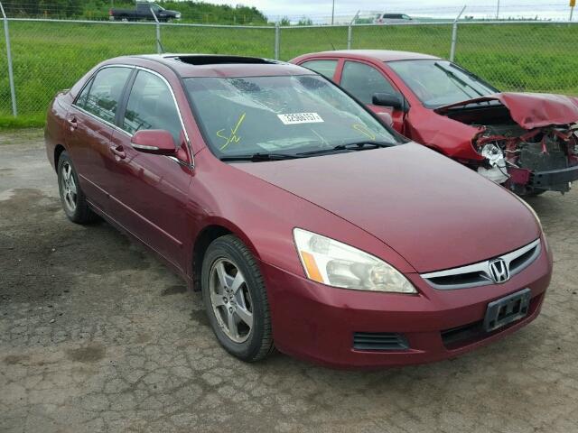 JHMCN36497C001097 - 2007 HONDA ACCORD HYB RED photo 1