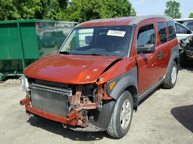 5J6YH28694L033058 - 2004 HONDA ELEMENT EX ORANGE photo 2