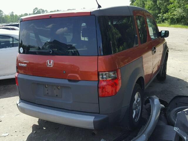 5J6YH28694L033058 - 2004 HONDA ELEMENT EX ORANGE photo 4