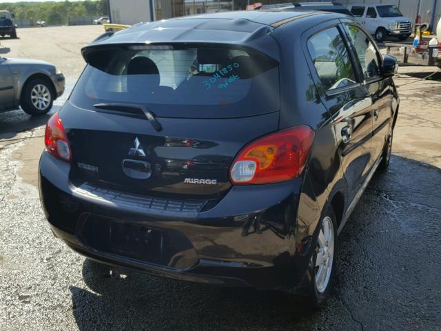 ML32A4HJ7EH004746 - 2014 MITSUBISHI MIRAGE ES BLACK photo 4