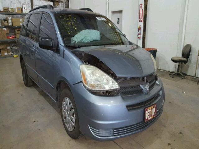 5TDZA23C15S304268 - 2005 TOYOTA SIENNA CE BLUE photo 1