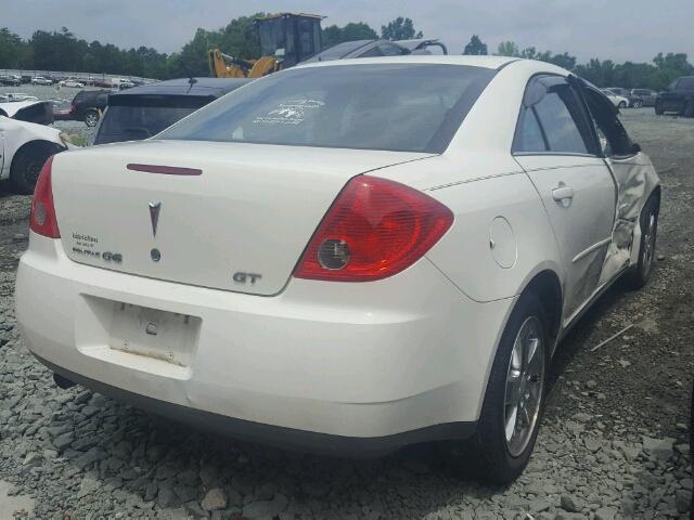 1G2ZH57NX84122047 - 2008 PONTIAC G6 GT WHITE photo 4