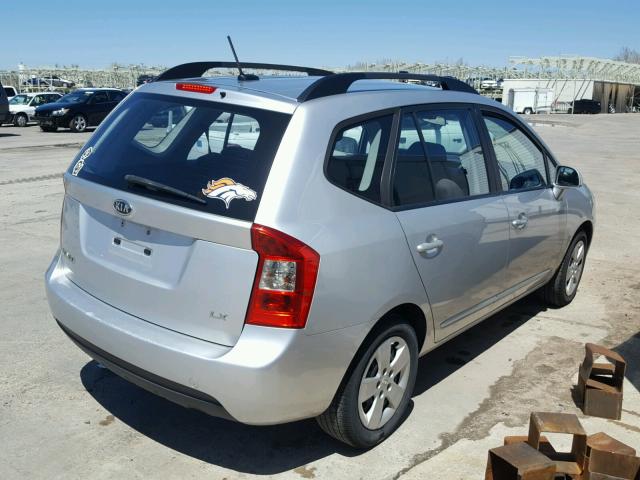 KNAFG529397262904 - 2009 KIA RONDO BASE SILVER photo 4