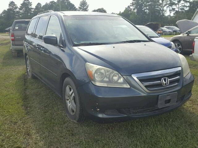 5FNRL38485B400419 - 2005 HONDA ODYSSEY EX BLUE photo 1