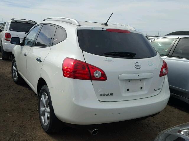 JN8AS5MV5AW129422 - 2010 NISSAN ROGUE S/SL WHITE photo 3