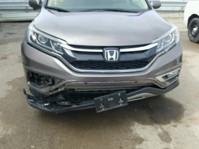 5J6RM4H93FL128241 - 2015 HONDA CR-V TOURI BROWN photo 9