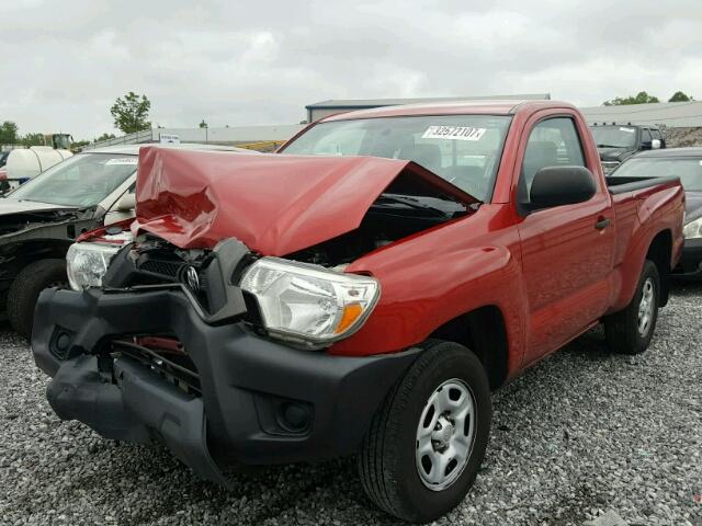 5TFNX4CN3CX010064 - 2012 TOYOTA TACOMA RED photo 2