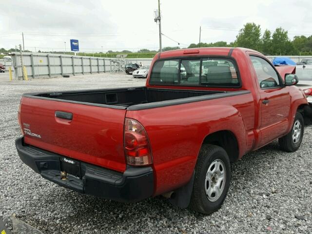 5TFNX4CN3CX010064 - 2012 TOYOTA TACOMA RED photo 4