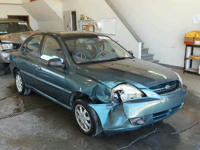 KNADC125036222978 - 2003 KIA RIO GREEN photo 1