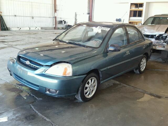 KNADC125036222978 - 2003 KIA RIO GREEN photo 2