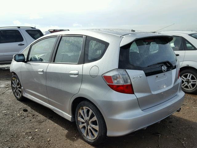 JHMGE8H56DC051522 - 2013 HONDA FIT SPORT SILVER photo 3