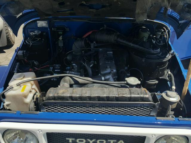 0000000HJ47016738 - 1982 TOYOTA LANDCRUISR BLUE photo 7