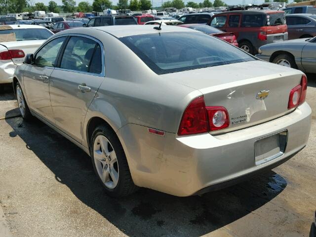 1G1ZB5EB7AF302434 - 2010 CHEVROLET MALIBU LS GOLD photo 3