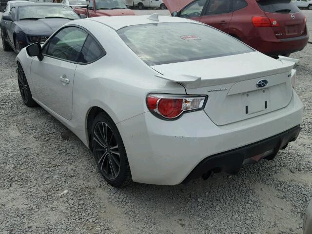 JF1ZCAC15F8606502 - 2015 SUBARU BRZ 2.0 LI WHITE photo 3