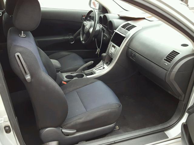 JTKDE177260113123 - 2006 TOYOTA SCION TC SILVER photo 5