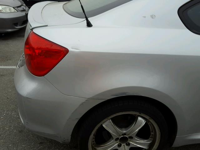 JTKDE177260113123 - 2006 TOYOTA SCION TC 银色 照片 9