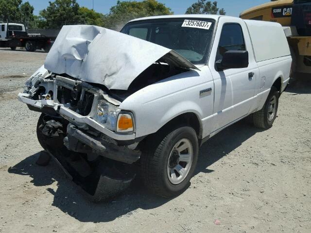 1FTYR10D68PA76665 - 2008 FORD RANGER WHITE photo 2