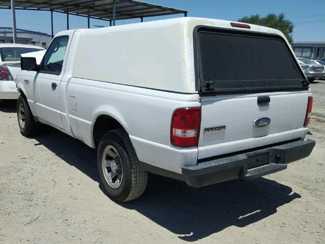 1FTYR10D68PA76665 - 2008 FORD RANGER WHITE photo 3