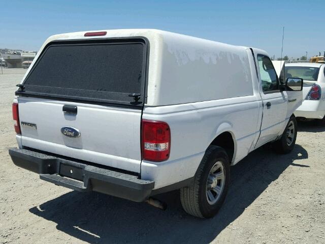 1FTYR10D68PA76665 - 2008 FORD RANGER WHITE photo 4