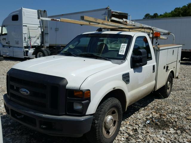 1FDWF30588EC54507 - 2008 FORD F350 SRW S WHITE photo 2