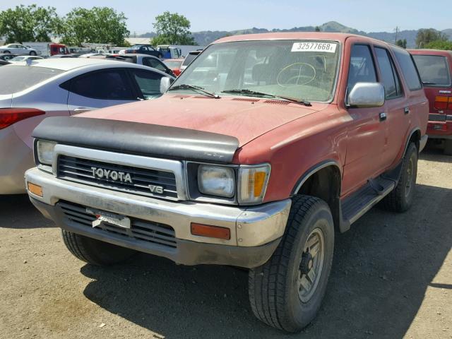 JT3VN39W0L0028082 - 1990 TOYOTA 4RUNNER VN RED photo 2