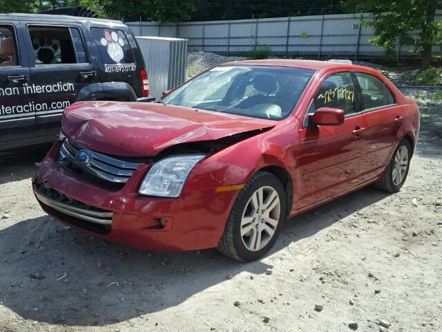 3FAHP07Z17R279655 - 2007 FORD FUSION SE RED photo 2