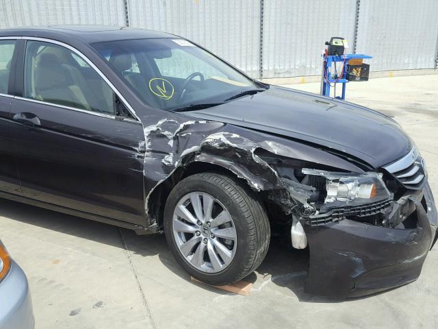 1HGCP2F87BA080087 - 2011 HONDA ACCORD EXL BROWN photo 9