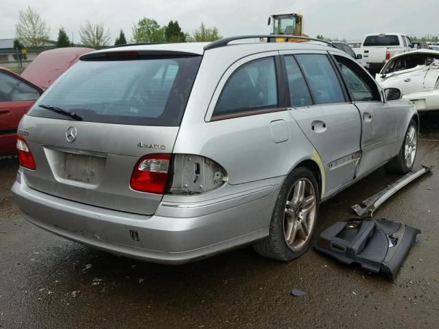 WDBUH83J34X118603 - 2004 MERCEDES-BENZ E 500 4MAT SILVER photo 4