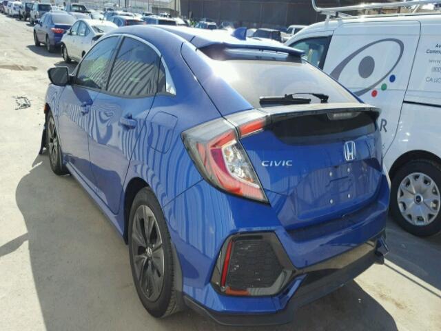 SHHFK7H79HU202877 - 2017 HONDA CIVIC EXL أزرق صورة 3