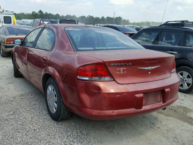 1C3EL46X86N250143 - 2006 CHRYSLER SEBRING RED photo 3