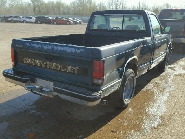 1GCCS14R1P8110122 - 1993 CHEVROLET S TRUCK S1 GREEN photo 4