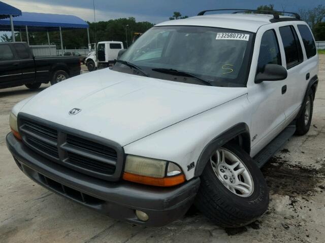 1B4HS38N22F194123 - 2002 DODGE DURANGO SP WHITE photo 2