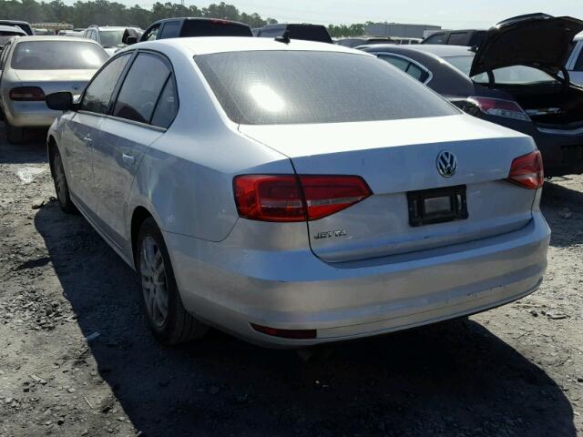 3VW2K7AJXFM212023 - 2015 VOLKSWAGEN JETTA BASE 灰色 照片 3