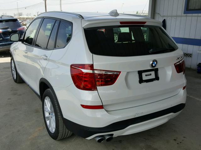 5UXWZ7C57H0T43785 - 2017 BMW X3 SDRIVE2 WHITE photo 3