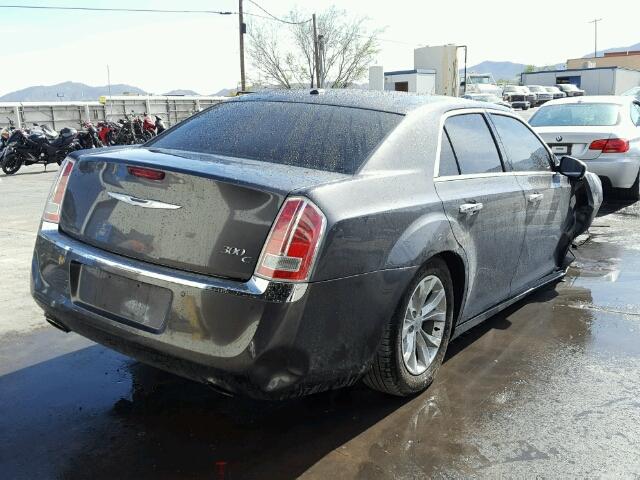 2C3CCAET6EH141983 - 2014 CHRYSLER 300C GRAY photo 4