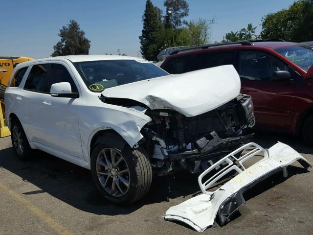 1C4RDHDG4HC722969 - 2017 DODGE DURANGO GT WHITE photo 1