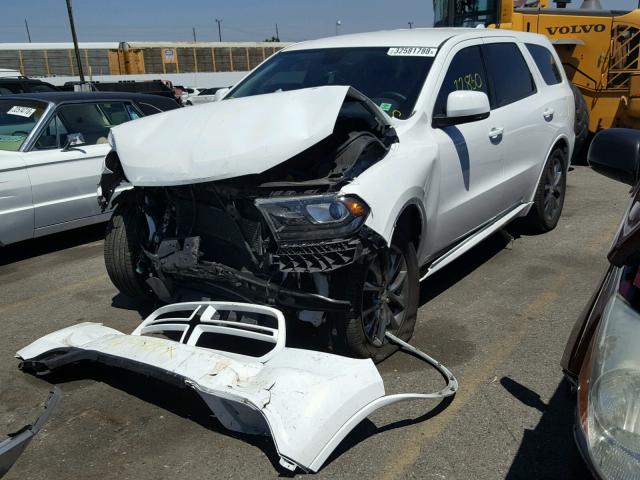 1C4RDHDG4HC722969 - 2017 DODGE DURANGO GT WHITE photo 2