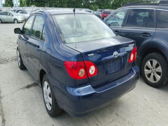 JTDBR32E760075747 - 2006 TOYOTA COROLLA CE BLUE photo 3