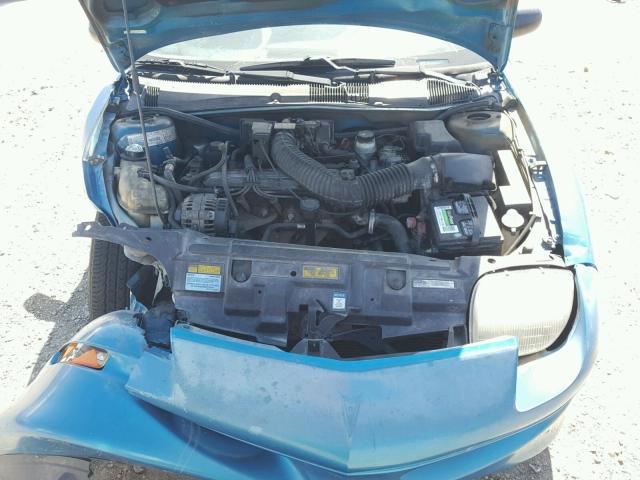 1G2JB5242V7603823 - 1997 PONTIAC SUNFIRE SE BLUE photo 7