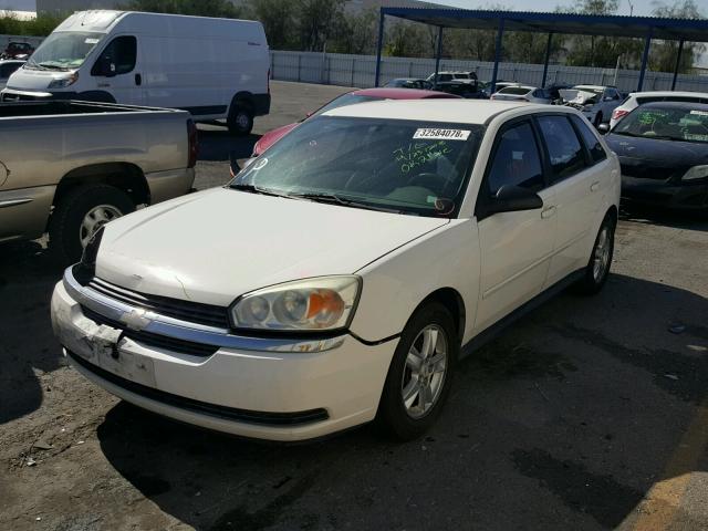 1G1ZT62895F101085 - 2005 CHEVROLET MALIBU MAX WHITE photo 2