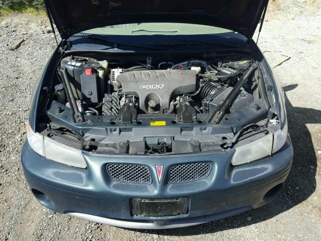 1G2WP12K7XF315755 - 1999 PONTIAC GRAND PRIX GREEN photo 7
