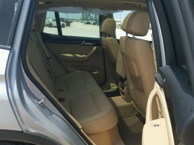 5UXWZ7C52G0R31706 - 2016 BMW X3 SDRIVE2 SILVER photo 6