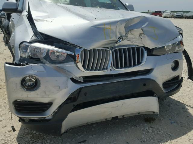 5UXWZ7C52G0R31706 - 2016 BMW X3 SDRIVE2 SILVER photo 9