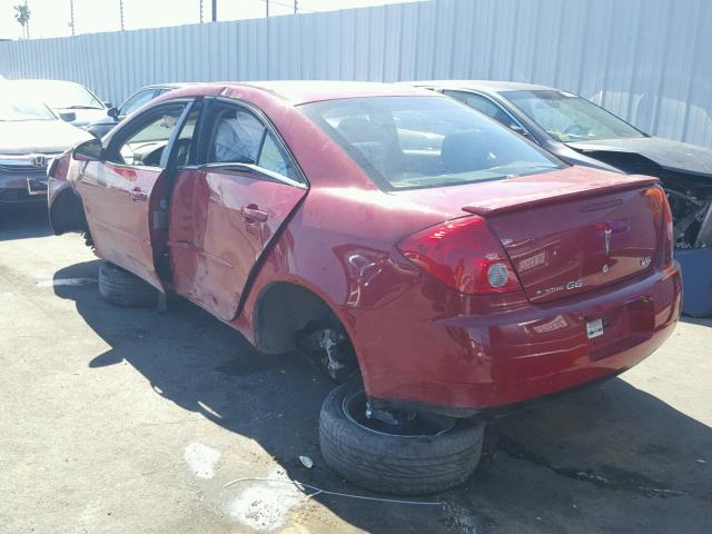 1G2ZG58N174131462 - 2007 PONTIAC G6 BASE RED photo 3