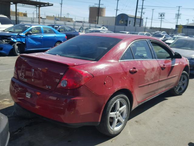 1G2ZG58N174131462 - 2007 PONTIAC G6 BASE RED photo 4