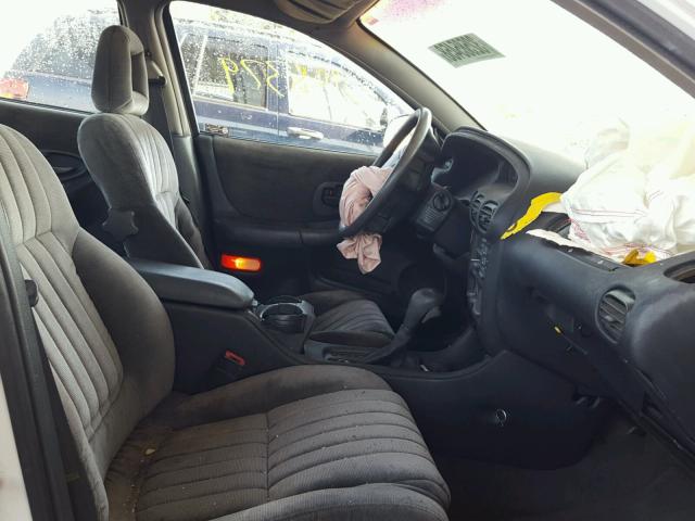 1G2WJ52M6XF301727 - 1999 PONTIAC GRAND PRIX WHITE photo 5