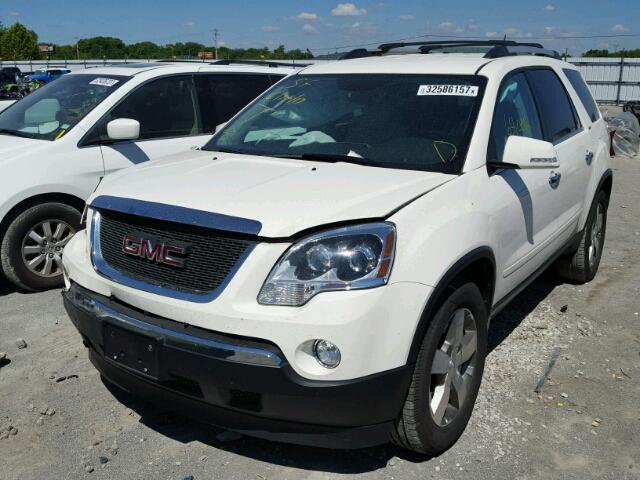 1GKKRRED2CJ301323 - 2012 GMC ACADIA SLT WHITE photo 2